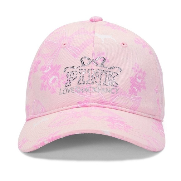 PINK Victoria's Secret x LoveShackFancy Floral Pink Cap - Picture 2 of 5